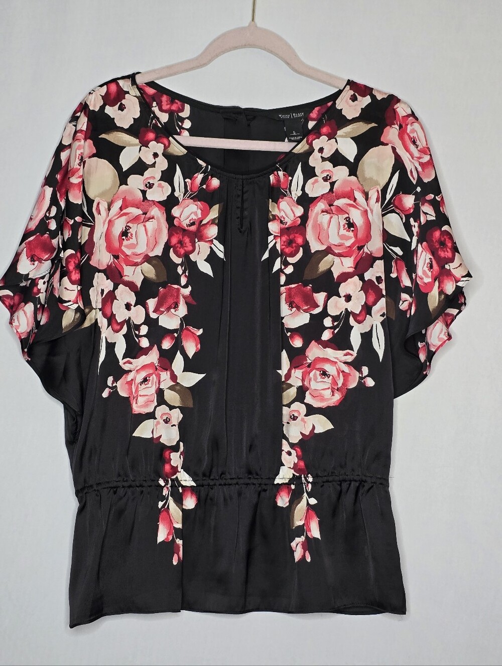 White House Black Market Floral Blouse